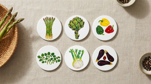 Kitchen Garden Coaster Set lifestyle