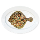 Turbot 39cm (15.4") oval plate