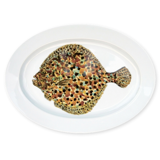 turbot oval plate