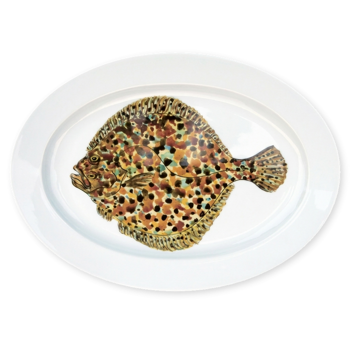turbot oval plate