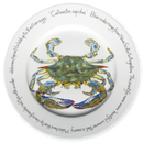 Blue Crab 30cm Flat Rimmed Plate