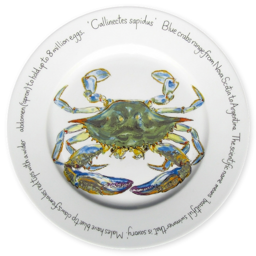 Jersey Pottery Blue Crab 30cm Plate