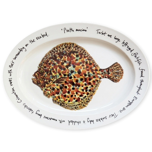 turbot oval plate