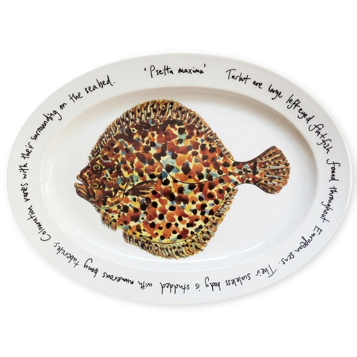 turbot oval plate