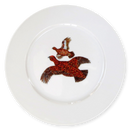 Red Grouse 19cm Flat Rimmed Plate