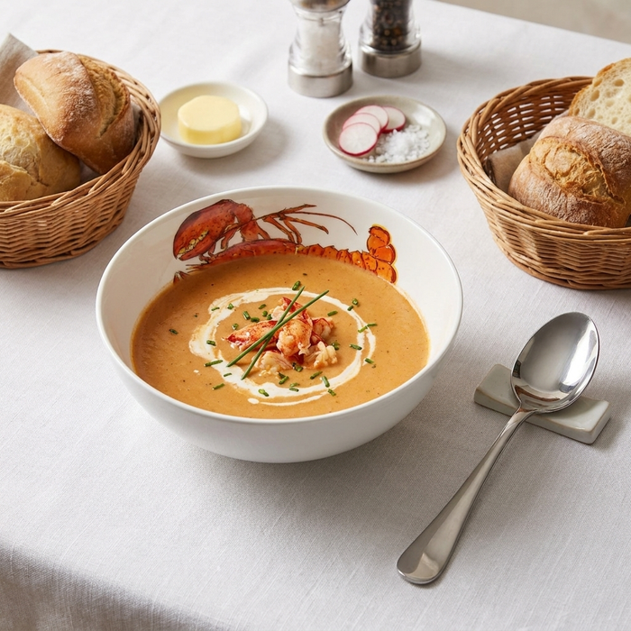 Red Lobster 16cm Bowl in use