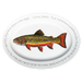 brook trout oval plate