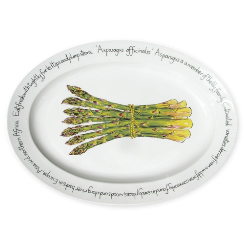 asparagus oval plate