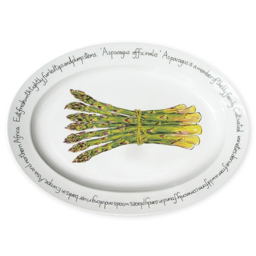 asparagus oval plate
