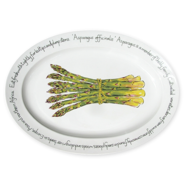 asparagus oval plate