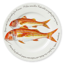 Red Mullet 30cm Flat Rimmed Plate