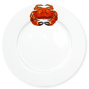 Crab 26cm Flat Rimmed Plate