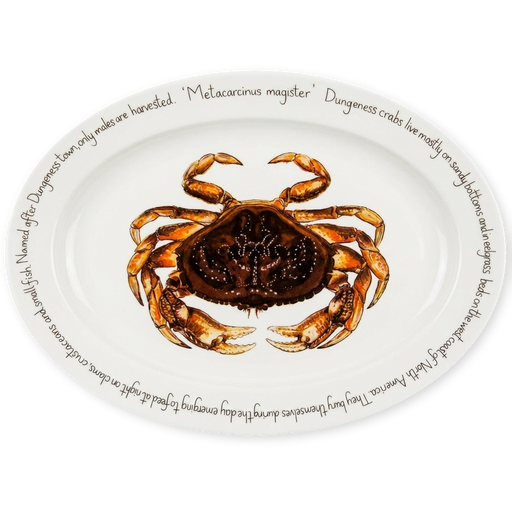 dungeness crab oval plate