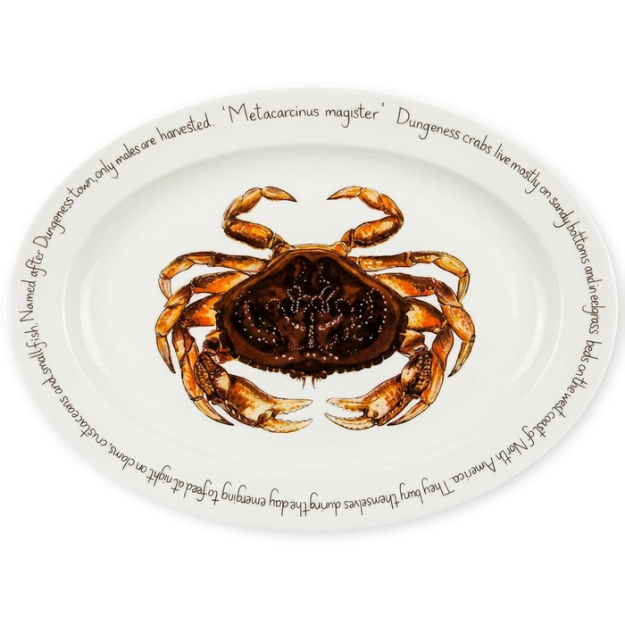dungeness crab oval plate