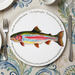 Rainbow trout tablemat