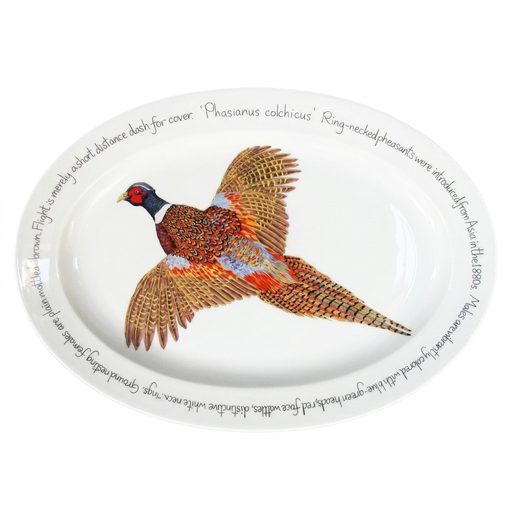 Ring-necked Pheasant 39cm oval plate