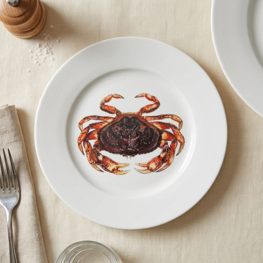 Richard Bramble Dungeness Crab 19cm Plate lifestyle