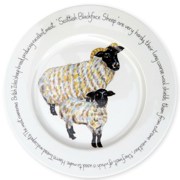Blackface Sheep 30cm Plate