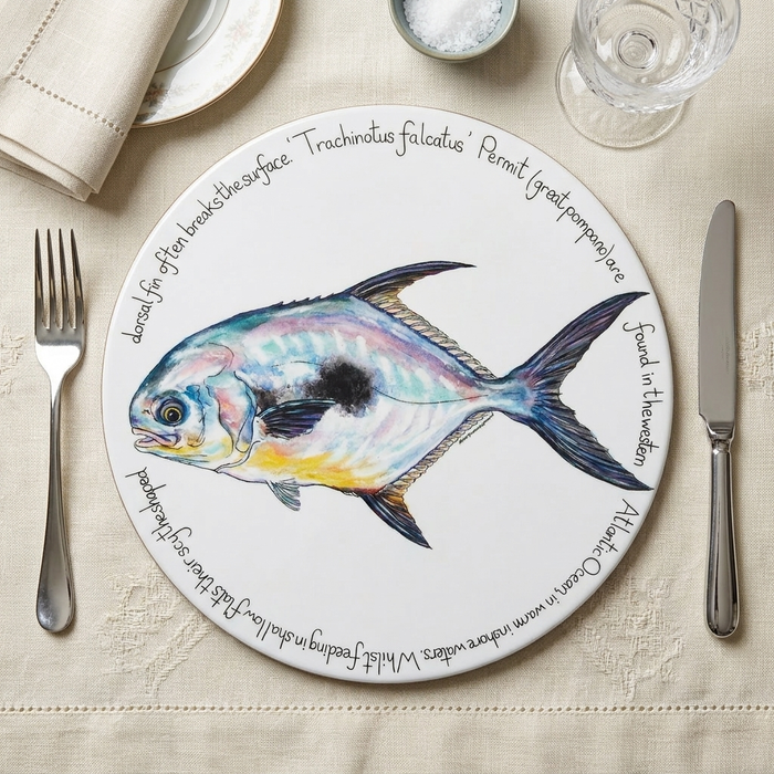 Permit Tablemat styled on the table