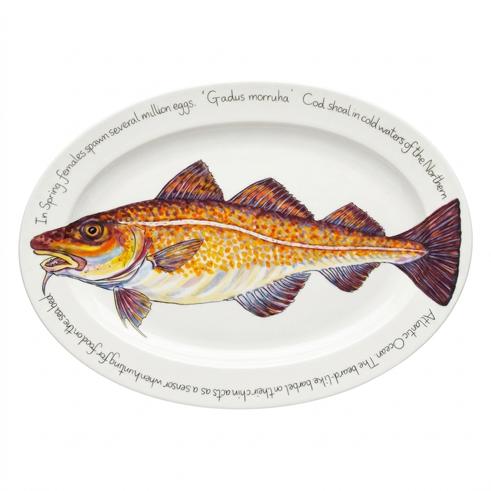 Cod 39cm oval plate