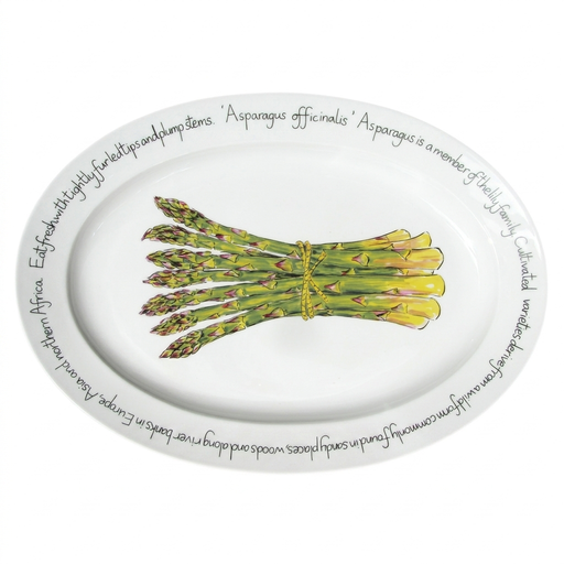 Asparagus 39cm oval plate
