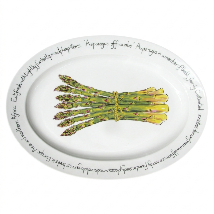 Asparagus 39cm oval plate