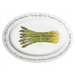 Asparagus 39cm oval plate