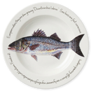 Sea Bass 30cm Deep Rimmed Plate