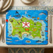 Jersey island map tablemat
