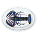 blue lobster oval plate
