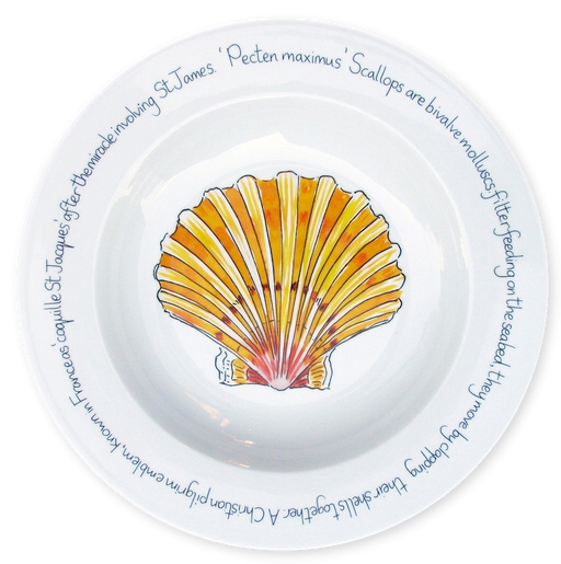 Richard Bramble Scallop 30cm Deep Rimmed Plate