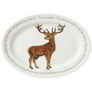 Stag Standing 39cm (15.4") Oval Plate