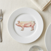 Richard Bramble Large White Pig 19cm Plate lifestyle