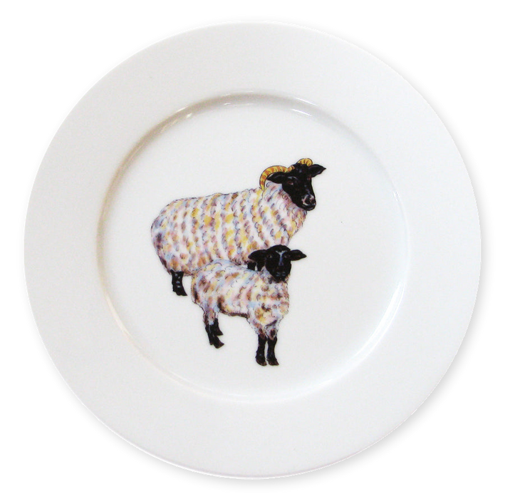 Richard Bramble Blackface Sheep 19cm Plate