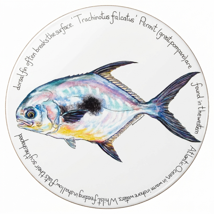 Saltwater Gamefish Tablemat Set of 6 styled on the table