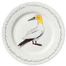 Gannet Standing 30cm Flat Rimmed Plate (Out of Stock can be made to order)