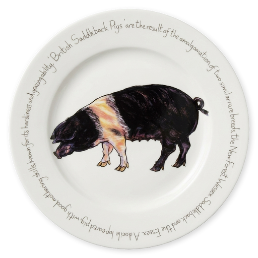 Saddleback Pig 30cm Plate