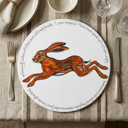 Hare leaping tablemat