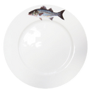 Sea Bass 26cm Flat Rimmed Plate