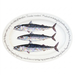 Mackerel 39cm oval plate
