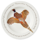 Ring-necked Pheasant 30cm Deep Rimmed Plate