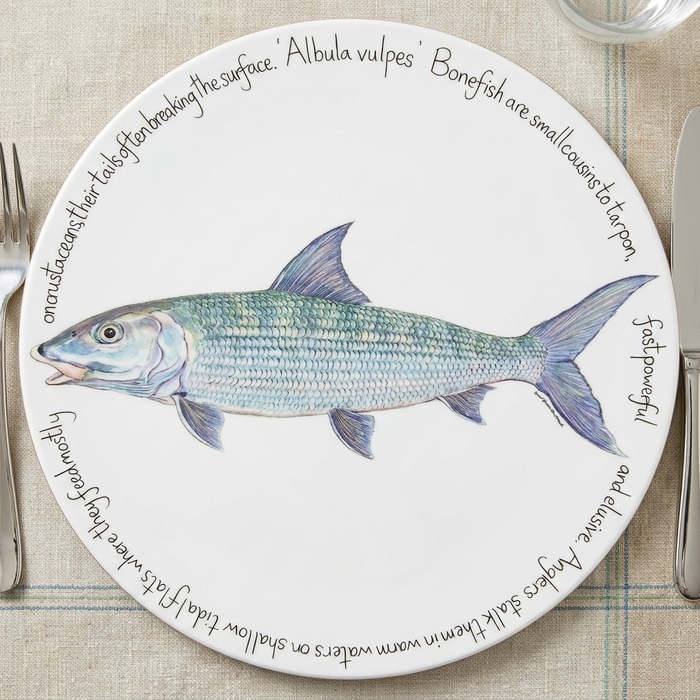 Bonefish Tablemat styled on the table