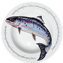 Salmon 30cm (11") Deep Rimmed Plate