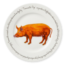 Tamworth Pig 30cm Flat Rimmed Plate (limited edition)