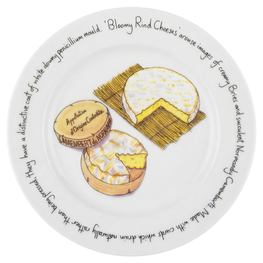 Bloomy Rind Cheese 21cm Plate by Richard Bramble