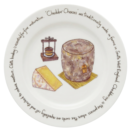 Cheddar Cheese 21cm Plate by Richard Bramble