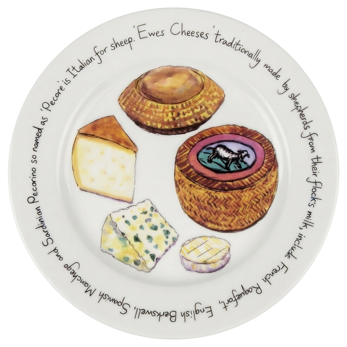 Ewes Cheese 21cm Plate by Richard Bramble