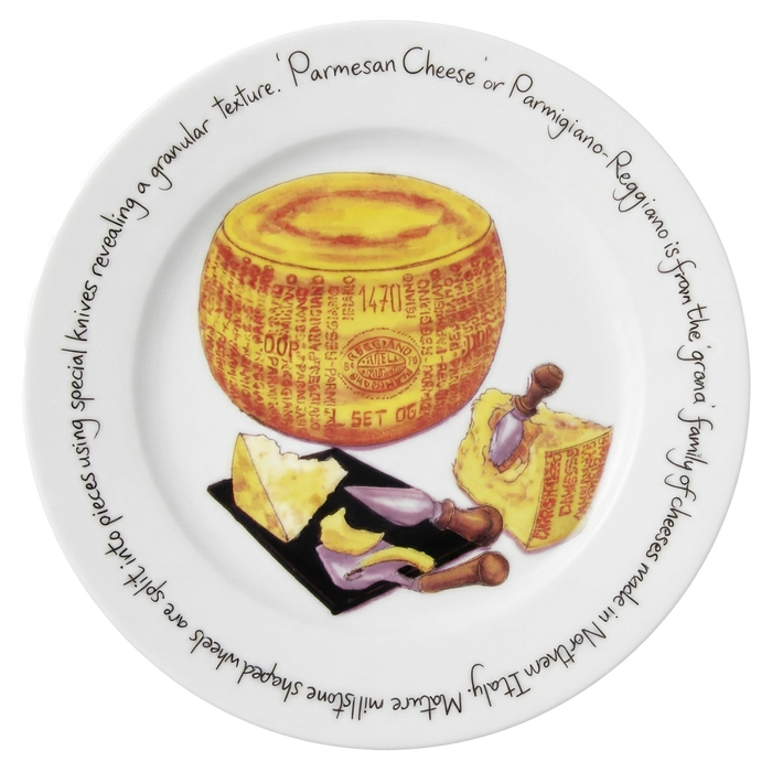 Parmesan Cheese 21cm Plate by Richard Bramble
