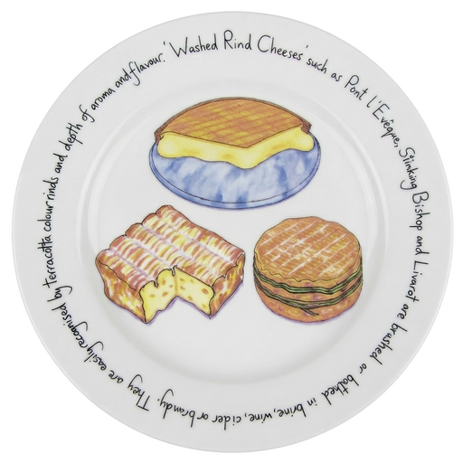Washed Rind Cheese 21cm Plate by Richard Bramble