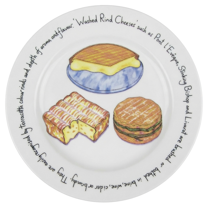 Washed Rind Cheese 21cm Plate by Richard Bramble